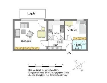 1-Zimmer-Wohnung in Mülheim-Saarn - Foto 1