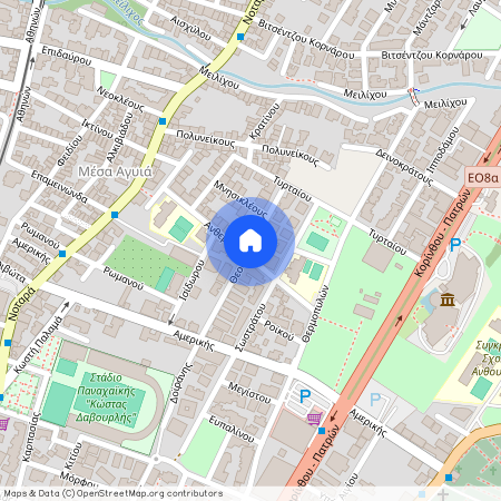 Θεοδότου 16-22, 264 42, Πάτρα (264 42), Μέσα Αγυιά - Παναχαϊκή (Πάτρα)