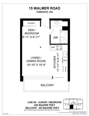 For Lease - 15 Walmer Road Unit# 406, Toronto, Ontario - Photo 1