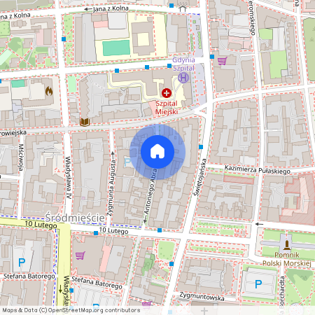 ul. Antoniego Abrahama, Śródmieście, Gdynia, pomorskie