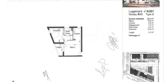 Appartement à louer 2 pièces 45.5m² - Photo 3