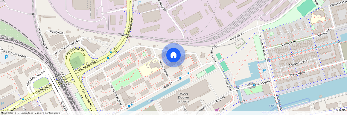 Näringsgatan 8 A, Öster