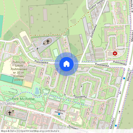 ul. Piastowska, Michałów, Radom, mazowieckie