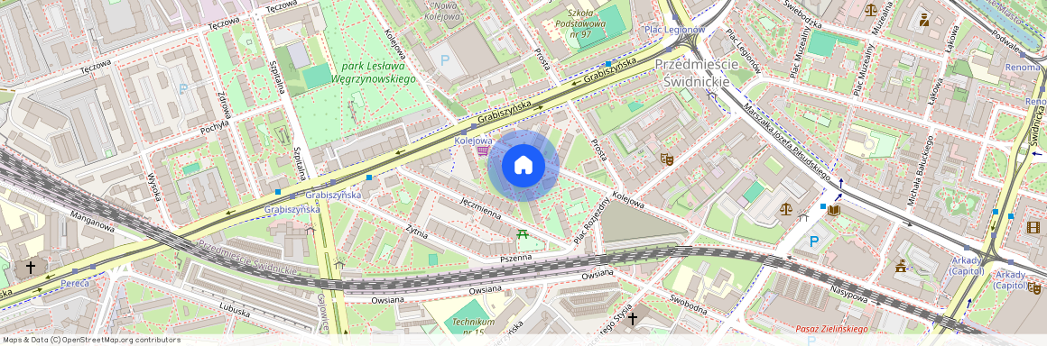 ul. Kolejowa, Przedmieście Świdnickie, Stare Miasto, Wrocław, dolnośląskie