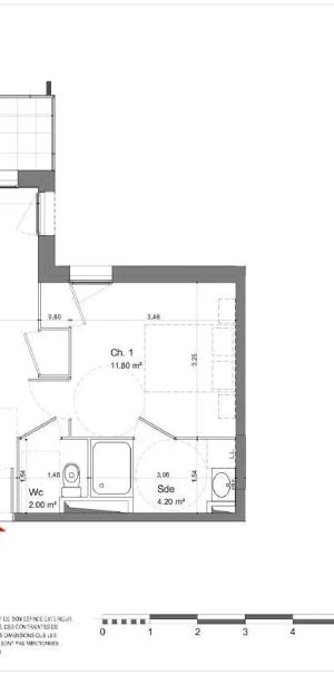 Appartement à louer 2 pièces 40.5m² - Photo 2