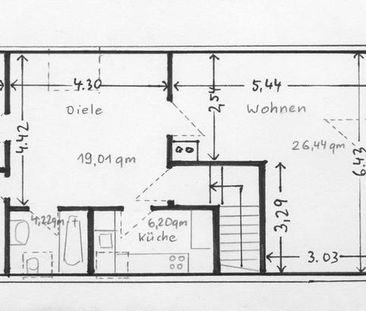 Ruhige, helle 4 Zi.-DG-Wohnung im EFH in Bochum Süd-West - Foto 1