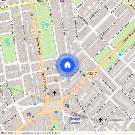 West Eaton Place, Belgravia, London, SW1X