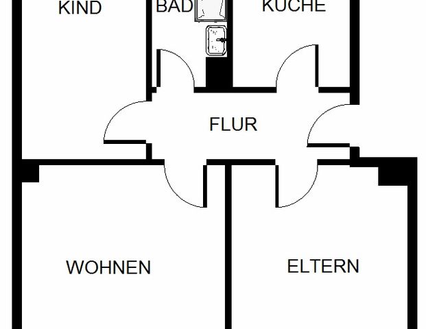 3-Zimmer-Wohnung in Gelsenkirchen Scholven - Photo 1