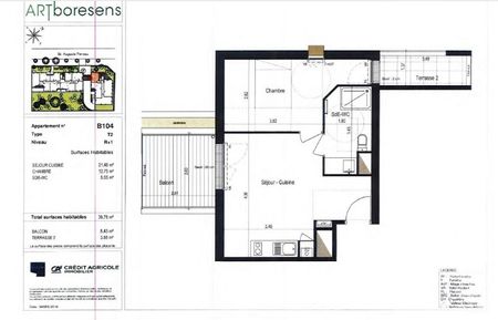 location Appartement T2 DE 39.78m² À NANTES - Photo 4