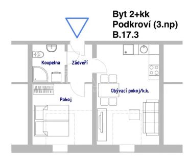 Byt 2+kk s parkováním - Byškovice (byt č.17) - Photo 6