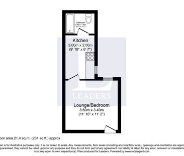 1 bedroom studio to rent Granville Road, Luton, Bedfordshire, LU1 - Photo 6