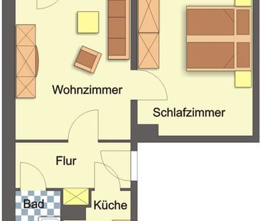 Wohnung, 2 Zimmer (48,86 m²) - Foto 1
