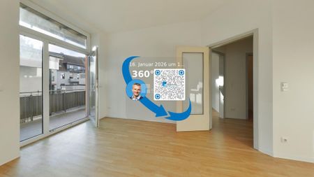 Mitten in der Stadt, fern vom Trubel: 2-Zimmer-Hofwohnung mit Balkon - Photo 3