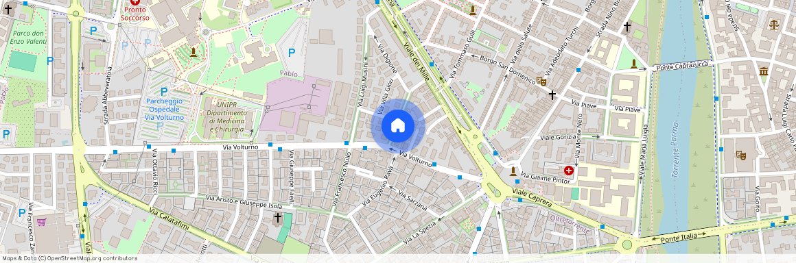 Via Giuseppe Cesare Abba 20, Parma