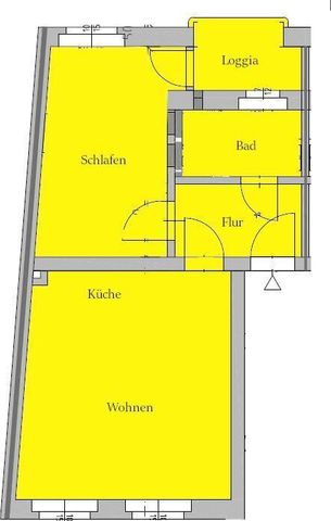 Gemütliche 2-Zi. Whg. mit Loggia, Parkett, Außenrollos - Photo 2