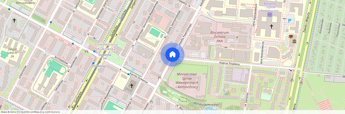 ul. Adolfa Pawińskiego, Rakowiec, Ochota, Warszawa, mazowieckie