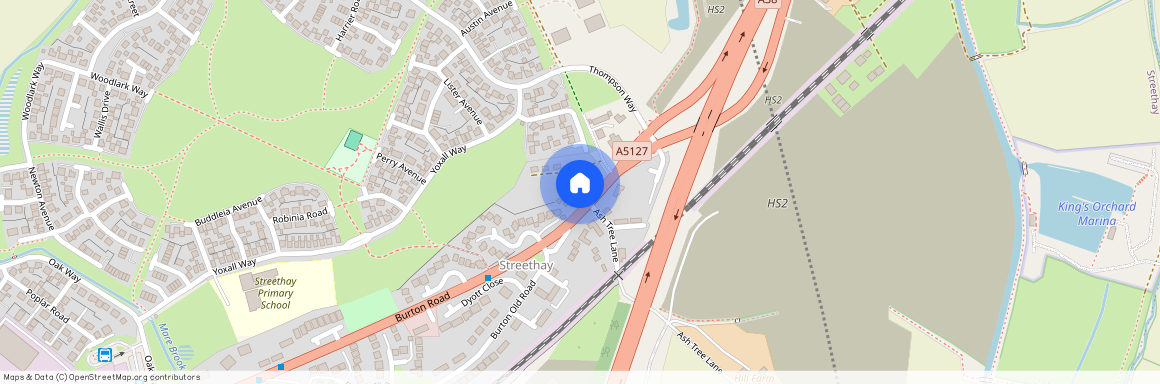 Burton Road, Streethay