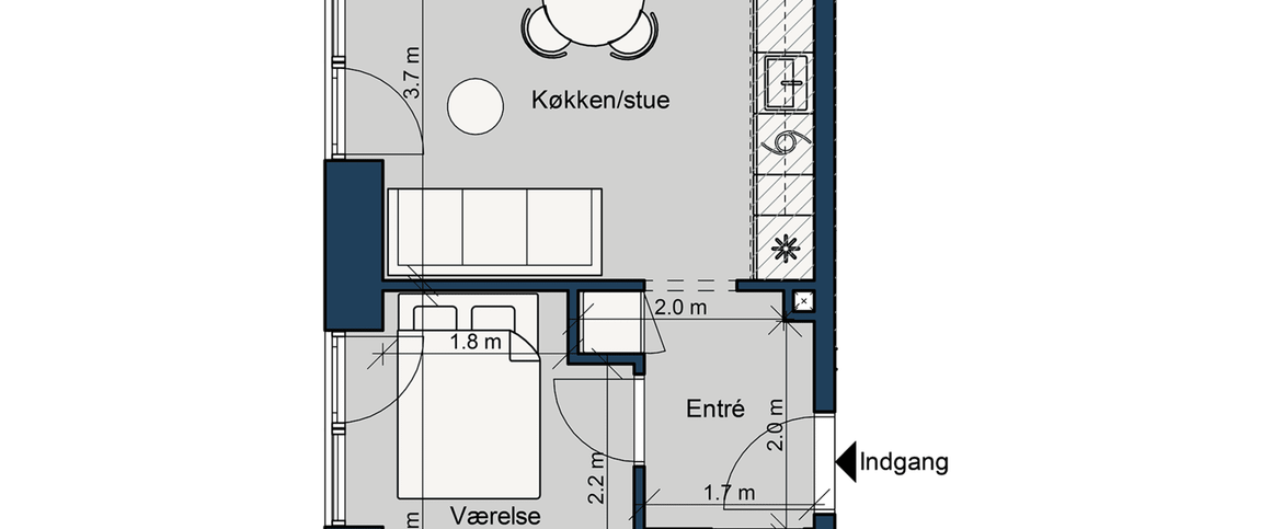 Østre Havnepark 19, 1. lejl. 1 - Foto 1
