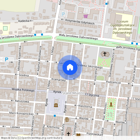 ul. Andrzeja Kmicica, Rawicz, Rawicz, rawicki, wielkopolskie