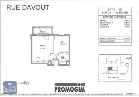 Location Appartement 2 pièces 43m² DIJON 21000 - Photo 3