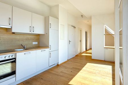Hell und sonnig: 2 Zimmer DG-Wohnung mit Terrasse und Garagenplatz - Photo 2