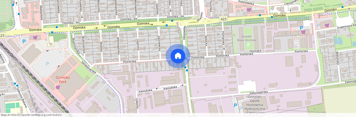 ul. Pomorska, Malinka, Opole, opolskie