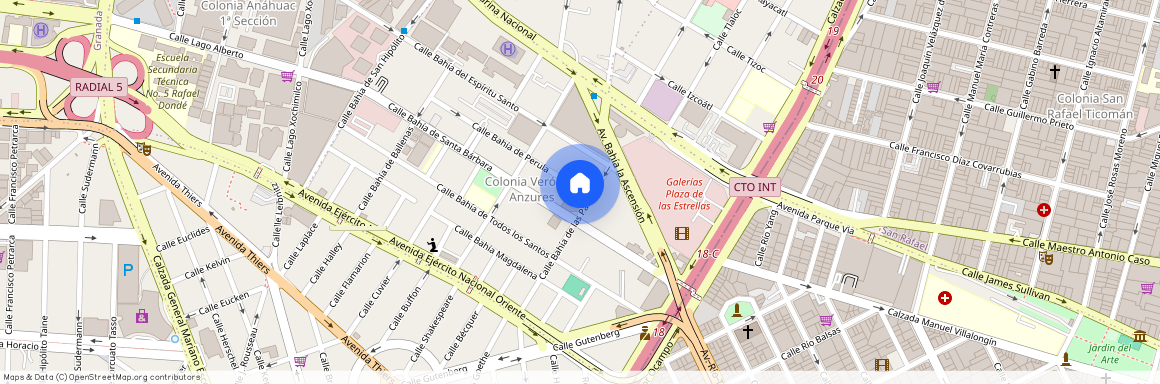 Calle Bahía de Perula 99, Verónica Anzures, 11300 Mexico City, CMX, Mexico