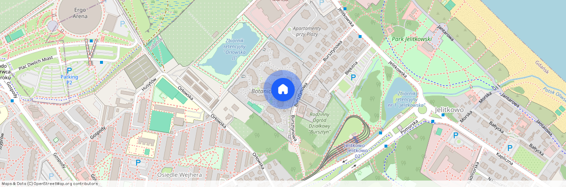 ul. Bursztynowa, Jelitkowo, Gdańsk, pomorskie