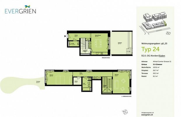 Helle und gemütliche 3.5-Zimmermaisonettewohnung an der Limmat - Photo 1