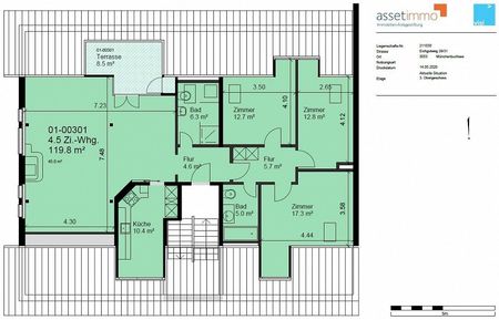 Moderne 4.5-ZW à 119m2 im DG mit Terrasse - Foto 4