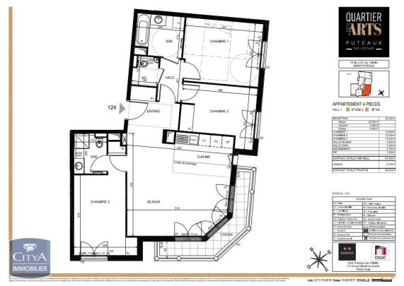 Appartement à louer 4 pièces 81.8m² - Photo 1