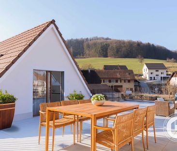 2.5-Zimmer Maisonette mit Bergblick in Obermumpf mieten - Foto 1