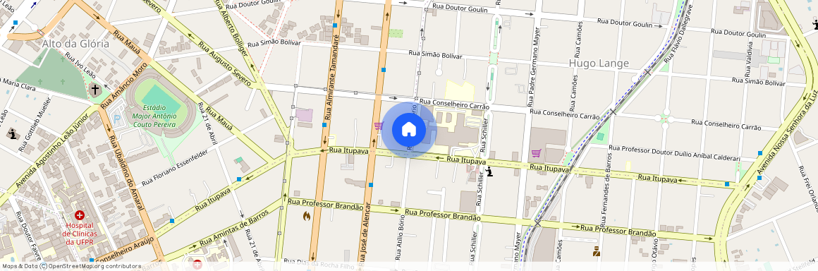 Rua Atílio Bório, 1485, Juvevê - Curitiba - PR