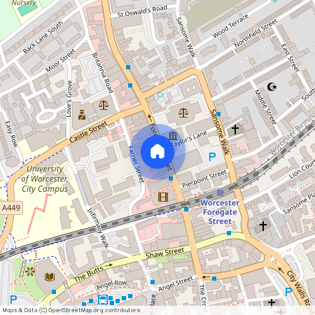 The Burgage, 42 Foregate Street, Worcester, Worcestershire, WR1 1EE