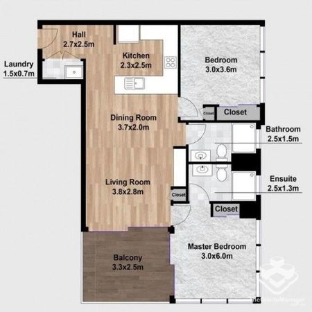 Furnished Two Bedroom Apartment with City Views - Photo 2