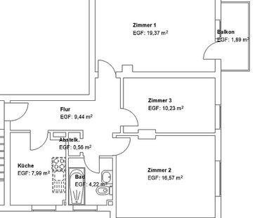 Freundliche 3 ZKB mit Balkon in der Nordstadt! - Foto 1