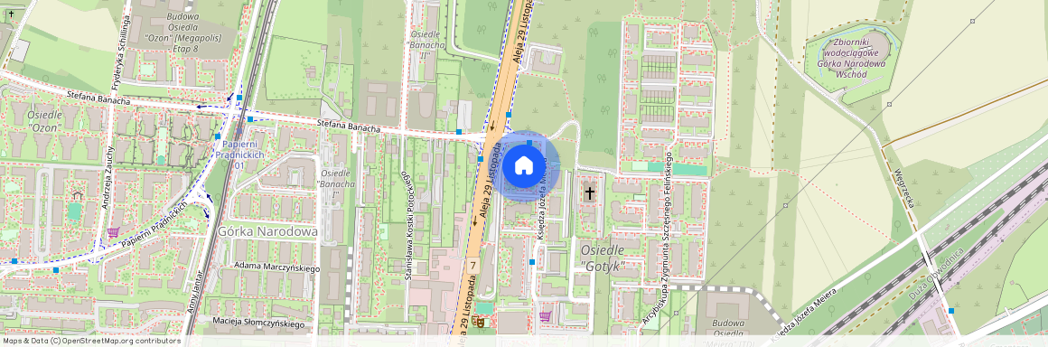 al. 29 Listopada, Górka Narodowa, Prądnik Biały, Kraków, małopolskie