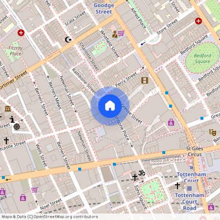 Rathbone Place, Fitzrovia, W1T