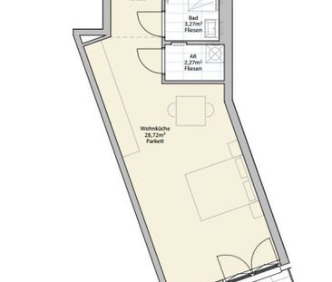 2 Zi Wohnung mit Balkon - nahe U1 (provisionsfrei!) - Foto 4