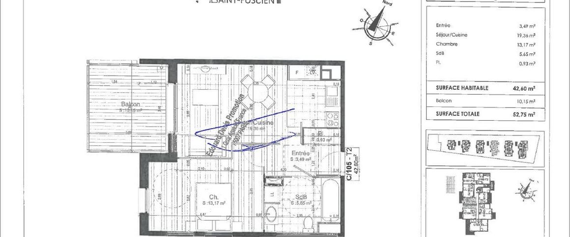 location Appartement T2 DE 42.53m² À AMIENS - Photo 1