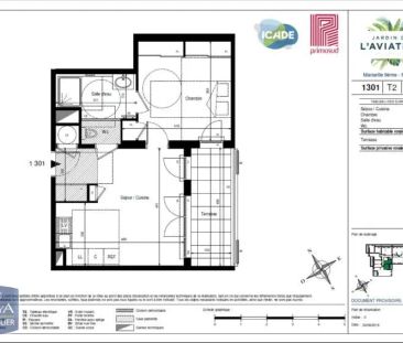 Appartement à louer 2 pièces 42.13m² - Photo 4