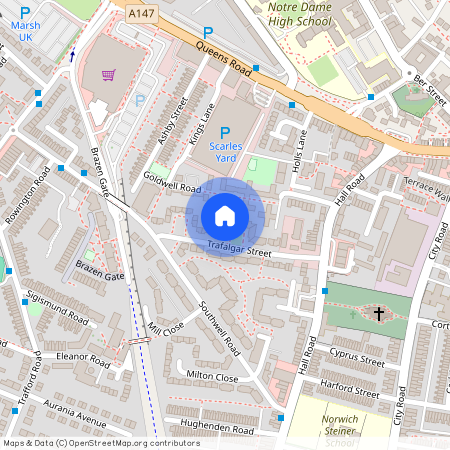 Trafalger Street, NR1, Norwich