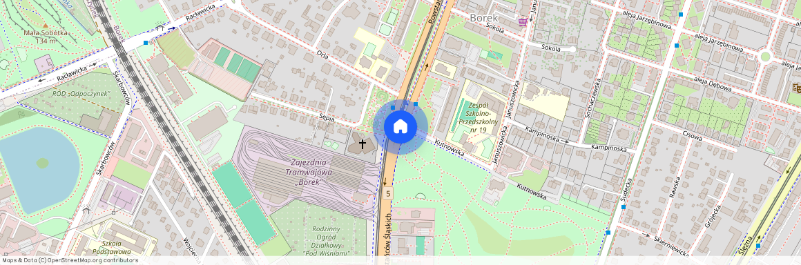 ul. Powstańców Śląskich, Borek, Krzyki, Wrocław, dolnośląskie