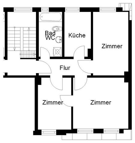 3-Raum-Wohnung frei! - Foto 4