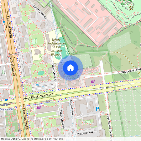 ul. Zwierzyniecka 8D, Czerniaków, Mokotów, Warszawa, mazowieckie