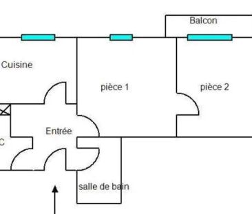 Appartement à louer 2 pièces 39.49m² - Photo 1