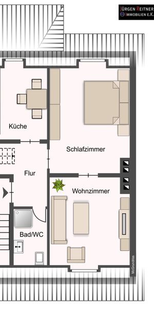 Vollmodernisierte 2-R-DG-Wohnung – zentral gelegen - Photo 2