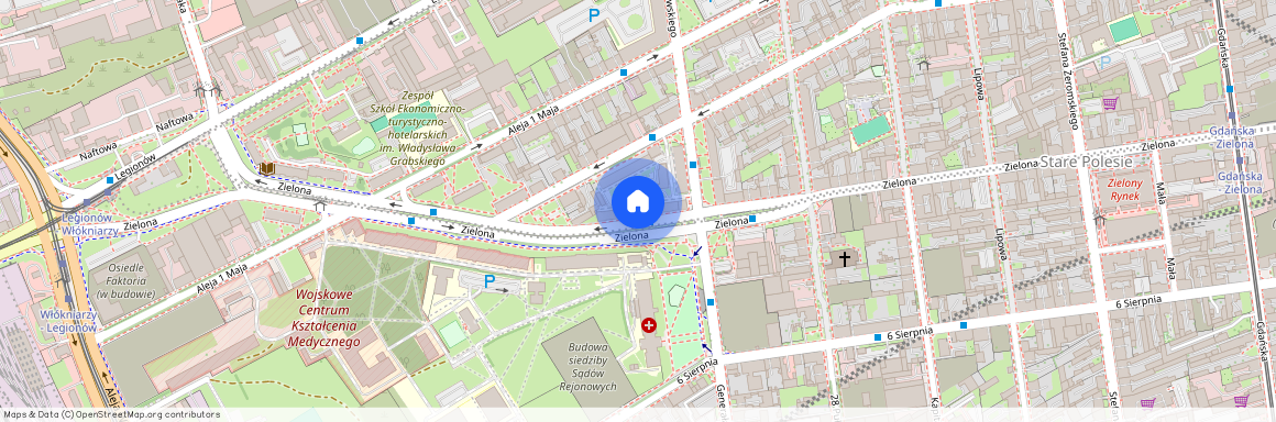 ul. Zielona, Stare Polesie, Polesie, Łódź, łódzkie