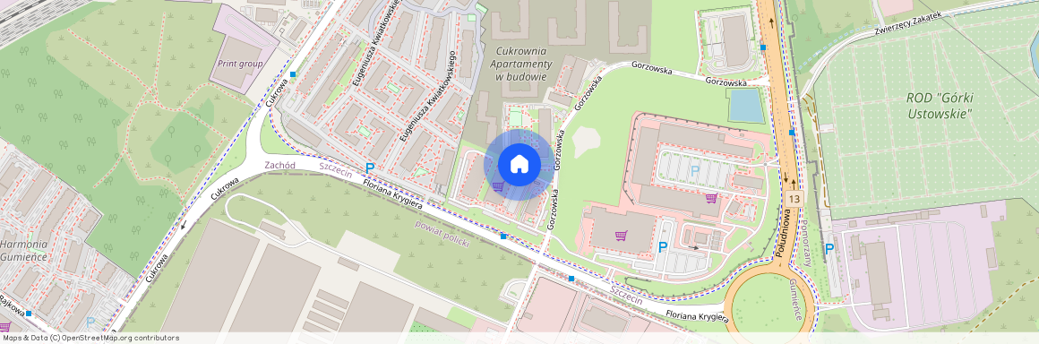 ul. Cukrowa, Gumieńce, Zachód, Szczecin, zachodniopomorskie