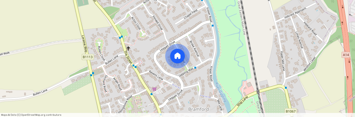 Bushman Gardens, Bramford, Ipswich, Suffolk, UK, IP8 4HE